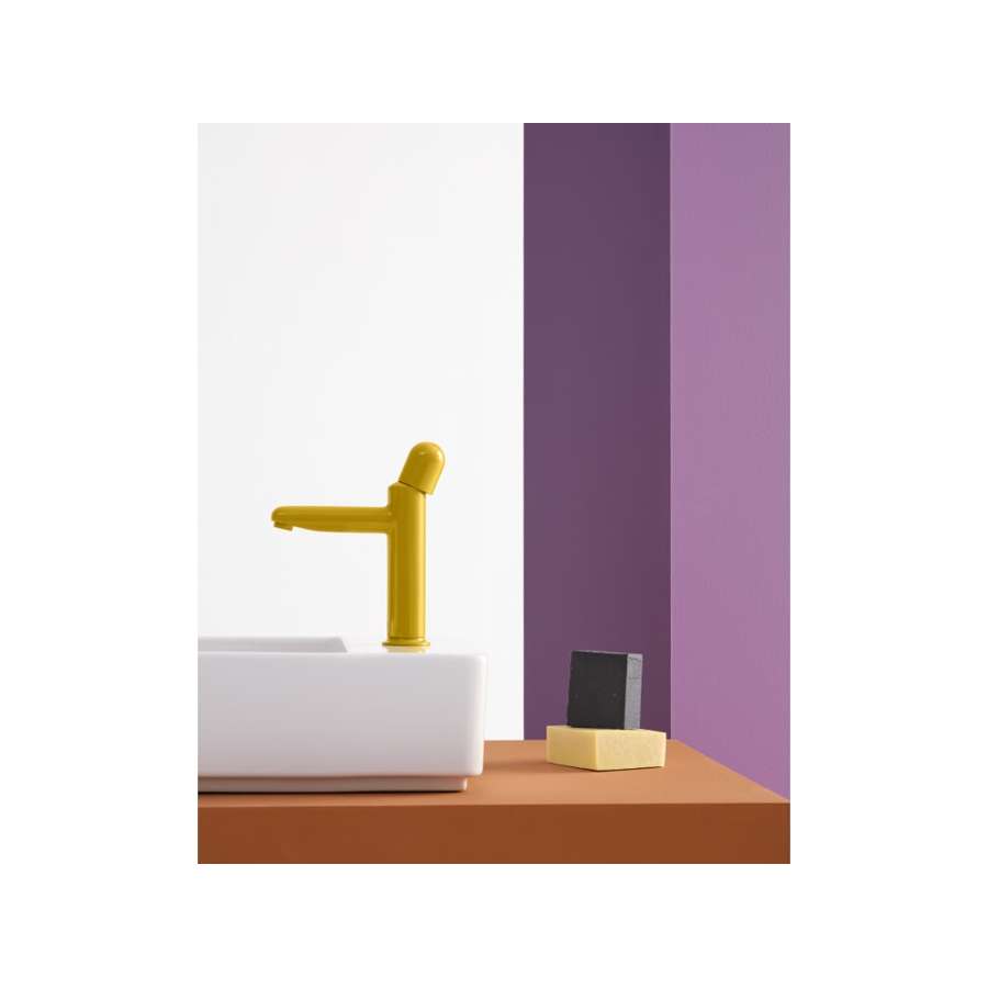 NU A5A3Y3F Smooth Body Basin Mixer with Dome Handle