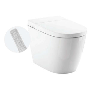 Roca Ona In-Wash® A803136002 floor-standing smart toilet,Rimless® 305mm and A892016690 BS96 P-Trap Pipe in White