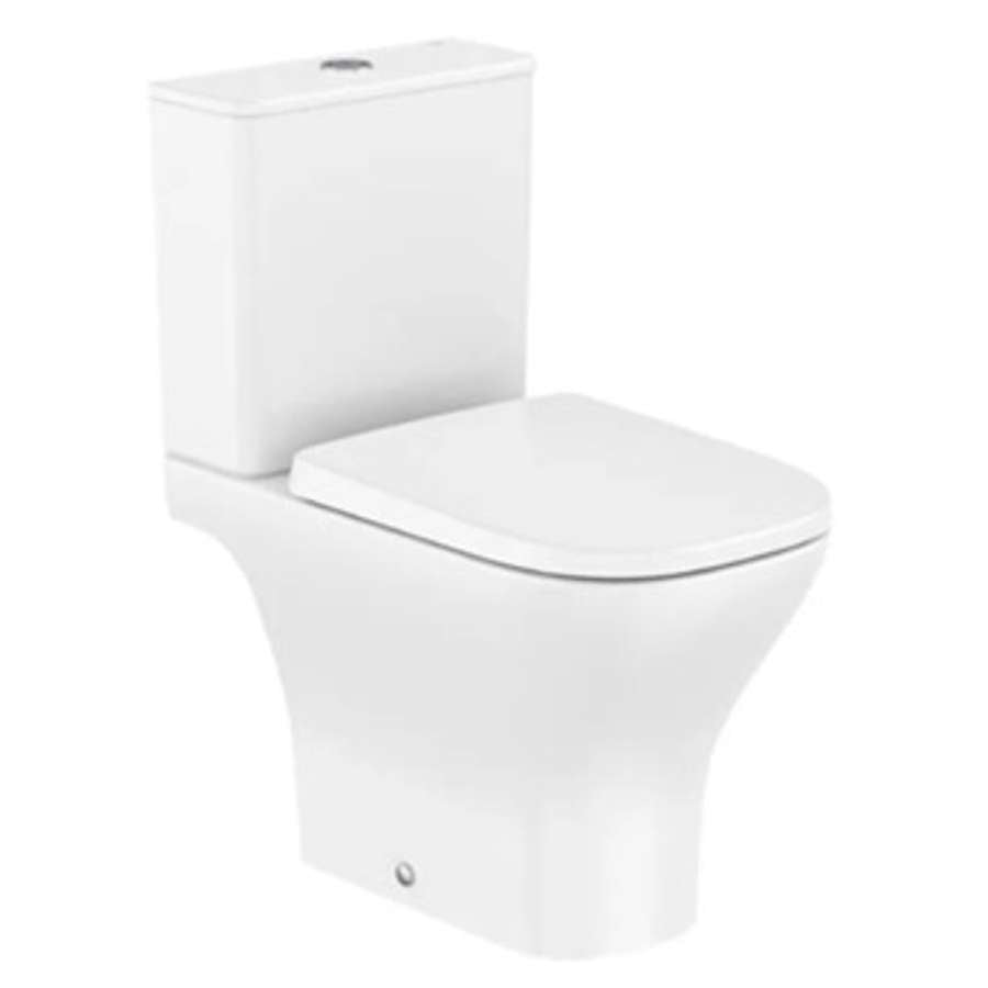 Optica Rimless® Vortex WC in White with tank and slow-closing seat & cover