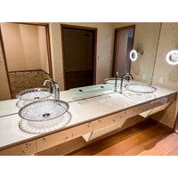 Slavia Crystal SC-WB45D-E01P Dilos slavia crystal wash basin in empaire platinum