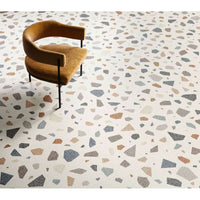 New Deco CSANEDPL90 Palladian Light Natural, Matte Rectified Porcelain Tile 900 x 900 x 9 mm