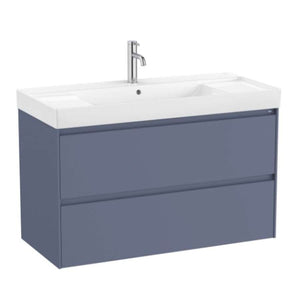 Roca A857764504 ONA unik furniture with 2 drawers in matt blue 1000mm