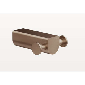 Gessi RILIEVO 59522.708 Wall-mounted double robe hook in 708 Copper Brushed PVD