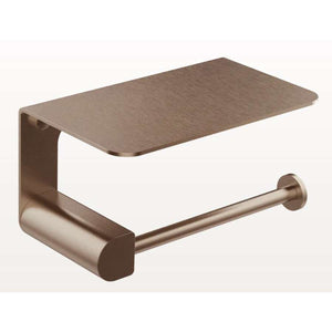 Gessi Rilievo 59449.708 paper holder in brushed copper PVD with cover