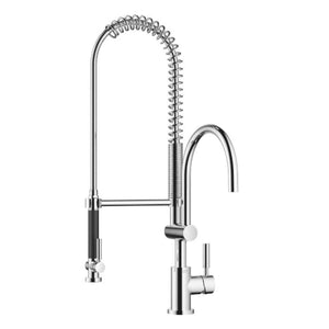 Dornbracht Tara Classic 33880888-00 Profi Deck-mounted Single-lever Sink Mixer w/Spray in Polished Chrome
