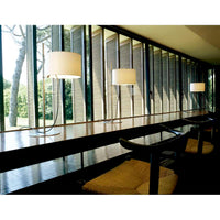 TMDTA01 Lighting Table Lamp, Frame Satin nickel structure, Lampshade white linen, with LED bulb 4,5 W & ajustable lampshade, UKA01 UK plug