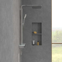 Infinity Shower system with three features 1108,5mm x413,5mm x561,2mm in Chrome