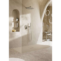Antao Concealed single-lever bath / shower mixer 57mm x184mm x221mm in Brushed Nickel Matt