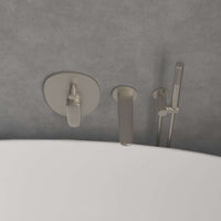 Antao Concealed single-lever bath / shower mixer 57mm x184mm x221mm in Brushed Nickel Matt