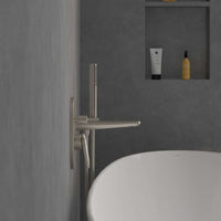 Antao Concealed single-lever bath / shower mixer 57mm x184mm x221mm in Brushed Nickel Matt