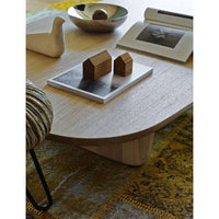 Tobi-Ishi T140L Small Table, Frame Brushed Light Oak 0374C