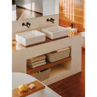Roca A818024N10 Tura Large felt box with cork cover, size in 480 x 300 x 180 mm, finish in N1 Recycled PET felt.