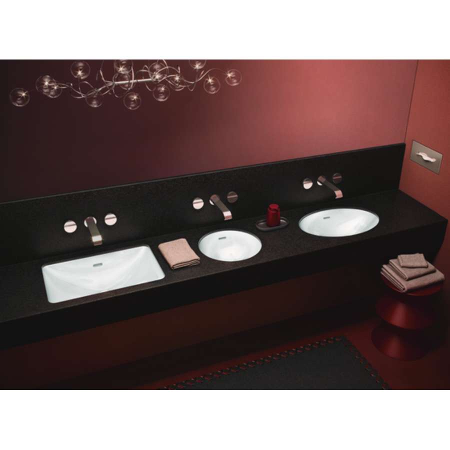 Loop & Friends 4A5700R1 Undercounter Washbasin with Limbonsai 79121NBDG Basin Mixer