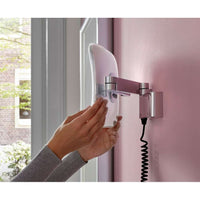 Emco 1095 060 50 wall mounted LED Shaving and cosmetic mirror in chrome with 2 swifel arm