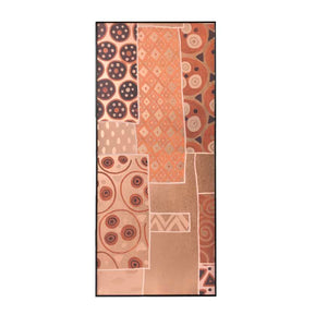 Contemporary Custom LC-04 Aboriginal Patchwork Framed Art hand-painted gold leaf wallpaper 830 x 1800 mm