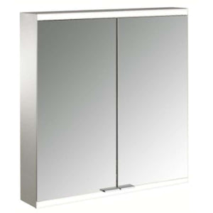 Emco Prime 2 949705123 Illuminated mirror cabinet 600 mm 2 doors wall-mounted version in White with Light