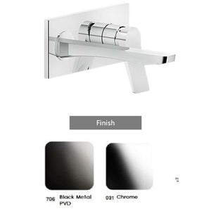 GESSI RILIEVO 59088.706 External parts for built-in mixer in Black Metal PVD without waste