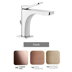 GESSI RILIEVO 59001.708 Basin mixer with waste in Copper Brushed PVD