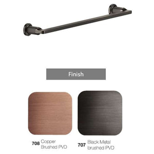 GESSI INCISO 58500.708 wall-mounted towel holder 491 mm in copper brushed PVD