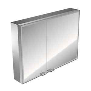 Emco Asis Prestige 989705063HK illuminated mirror cabinet 787 x 637 x 184 mm wide door on the right with surrounding LED lighting with touch sensor and Bluetooth