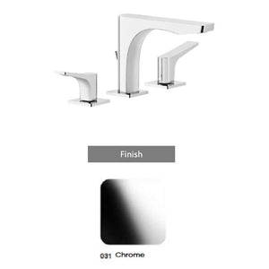GESSI RILIEVO 59011.031 Three-hole basin mixer in Chrome with spout and waste