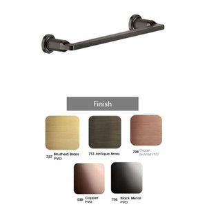 GESSI INCISO 58497.727 Wall-mounted towel rail 300 mm in Brass Brushed PVD
