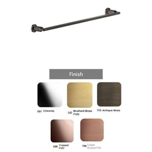 GESSI INCISO 58503.708 Wall-mounted towel rail 600 mm in Copper Brushed PVD