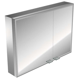 Emco Asis Prestige 9897 050 73 Illuminated Mirror Cabinet Wide Door on the Left 987 X 637 mm with Surrounding Led Lighting, Touch Sensor and Bluetooth