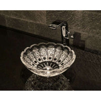 Slavia Crystal SC-WBMQ-031670 Mimi slavia crystal wash basin in elizabetf queen clear