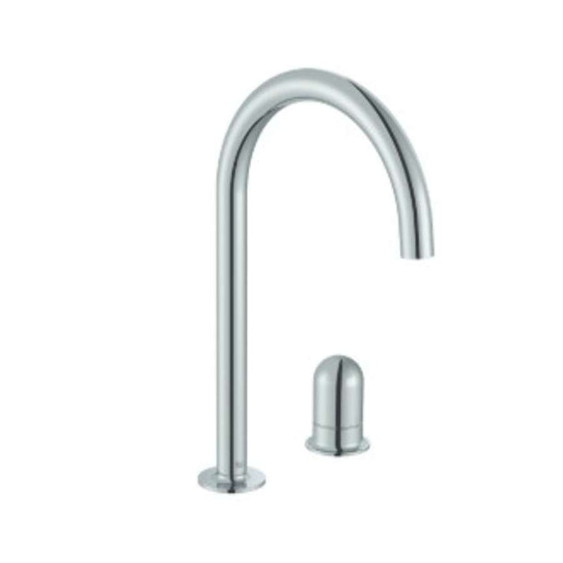 Roca A5A3W3FC00 NU Basin mixer smooth body, deck-mounted with Dome handle - 2 holes -. L-SIZE. Finish in C0 - Chrome