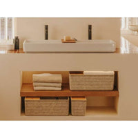 Roca A818024N10 Tura Large felt box with cork cover, size in 480 x 300 x 180 mm, finish in N1 Recycled PET felt.