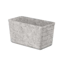 Roca A818025N10 Tura Small felt box with cork cover. size in 165 x 335 x 180 mm. Finish in N1 Recycled PET felt.