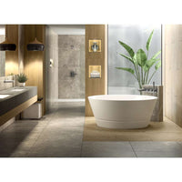 Taizu Free standing bathtub 1500 x 1500mm  + K-12-PC universal waste kit for baths without overflow holes