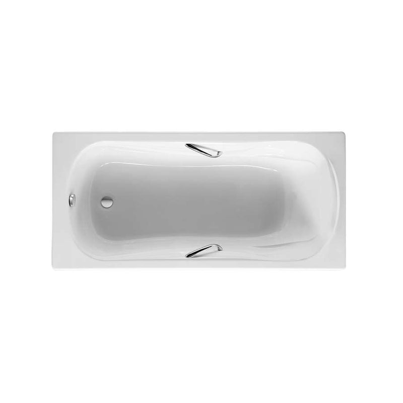 Roca A24752200G Miami rectangular acrylic bath 1700 x 850 mm with handgrip, special made with strong protection