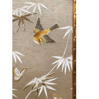 Chinoiserie 2.0 Hand-painted Silver Leaf Wallpaper 1050x1800mm