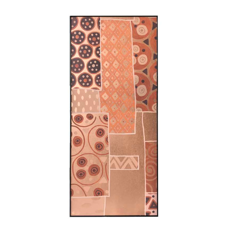 Contemporary Hand-painted Copper Leaf Wallpaper 830x1800mm